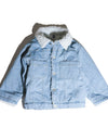 Denim boa jacket kids 001