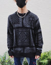 Crash Paisley knit black