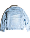 Denim boa jacket 001