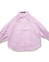 Lady's stripe shirts R006 pink