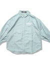 Lady's stripe shirts R006 green