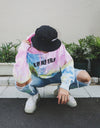 Tiedye 3D logo hoodie sherbet