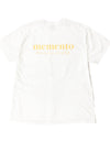 memento T-shirt yellow beige