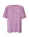 Pile fabric Tee - purple