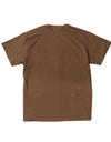 simple logo T-shirt brown